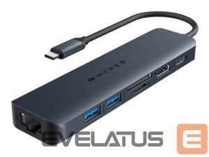 Juhtmevabad kõrvaklapid HYPER  | Drive EcoSmart Gen.2 Universal USB-C 7-in-1 Hub w 100 W PD Power Pass-thru 