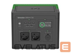 Servers Schneider Electric  APC OffGrid Portable Power Station 730, 738Wh Lithium-ion, LCD, 2 CEE 7/3 Schuko outlets, Sinewave, 3 USB-A, 2 USB-C, Wireless Charger | 