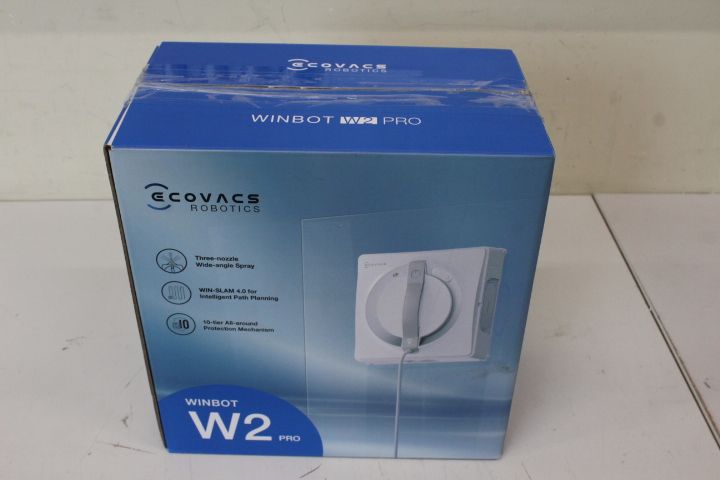 Portatīvais dators Ecovacs SALE OUT. Window cleaning robot WINBOT W2 PRO, Auto-Spray, Straight-and-steady climbing, WIN-SLAM 4.0 | Window Cleaning Robot | WINBOT W2 PRO | Corded | 2800 Pa | White | DAMAGED PACKAGING, USED, DIRTY, SCRATCHED, USED LIQUID BOTTLE