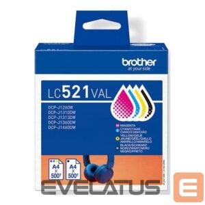 Printer accessories Brother  LC521VAL Inkjet Cartridge Value Pack C/M/Y/K | 