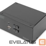 Сервер - Прочие аксессуары Digitus  KVM Switch, 2-Port, Dual Display, 4K, DisplayPort | DS-12862 