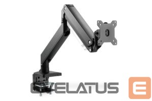 TV kronšteini Digitus  Desk Mount | Universal Single Monitor Mount with Gas Spring and Clamp Mount | Adjustable Height, Rotate, Tilt, Swivel | 15-35 " | Maximum weight (capacity) 15 kg | Black 