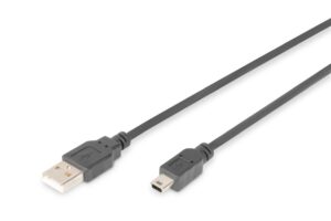 Cable Digitus  Connection Cable, 1.8 m | AK-300108-018-S | USB Type A to USB Mini B 