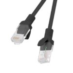 Monitoru piederums Lanberg  Patchcord CAT.5E UTP | PCU5-10CC-0050-BK | 0.5 m 