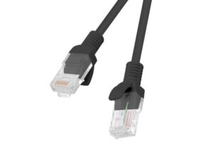 Monitoru piederums Lanberg  Patchcord CAT.5E UTP | PCU5-10CC-0050-BK | 0.5 m 