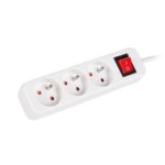 Serveri Lanberg  Cable Power Strip, 3X French Outlets with Switch, Quality-Grade Copper, 1.5 m | PS1-03E-0150-W 