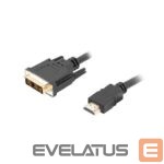 Monitori tarvik Lanberg  HDMI to DVI-D Cable, Single Link with Gold-Plated Connectors | CA-HDDV-10CC-0018-BK | HDMI to DVI-D | 1.8 m 