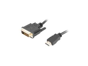 Аксессуар для мониторов Lanberg  HDMI to DVI-D Cable Dual Link with Gold-Plated 4K Connectors | CA-HDDV-20CU-0018-BK | HDMI to DVI-D | 1.8 m 