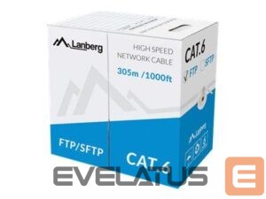 Monitoriaus priedas Lanberg  LAN Cable Cat.6 FTP, Solid CU Grey CPR + Fluke Passed | LCF6-11CU-0305-S | 305 m 