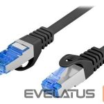 Monitoru piederums Lanberg  Patchcord Cat.6A S/FTP LSZH CCA | PCF6A-10CC-0200-BK | 2 m 
