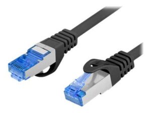 Monitoriaus priedas Lanberg  Patchcord Cat.6A S/FTP LSZH CCA | PCF6A-10CC-0200-BK | 2 m 