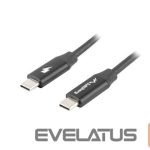 Monitori tarvik Lanberg  USB-C 2.0 Cable, Quick Charge 4.0 | CA-CMCM-40CU-0018-BK | USB Type-C to USB Type-C | 1.8 m 