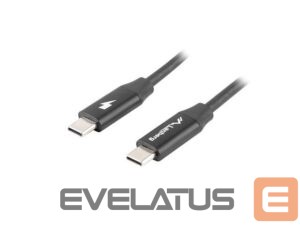 Monitoriaus priedas Lanberg  USB-C 2.0 Cable, Quick Charge 4.0 | CA-CMCM-40CU-0018-BK | USB Type-C to USB Type-C | 1.8 m 