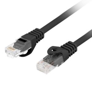Monitor accessory Lanberg  Patchcord Cat.6 UTP LSZH CU | PCU6-10CU-0100-BK | 1 m 