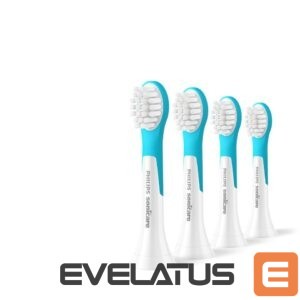 Zobu birste Philips  Toothbrush Heads | HX6034/90 Sonicare For Kids3+ | Heads | For children | Number of brush heads included 4 | White/Blue 