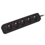 Servers Lanberg  Cable Power Strip, 5X French Outlets Quality-Grade Copper, 3 m | PS0-05E-0300-BK 