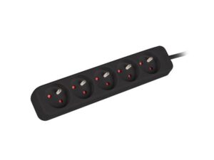 Serveri Lanberg  Cable Power Strip, 5X French Outlets Quality-Grade Copper, 3 m | PS0-05E-0300-BK 