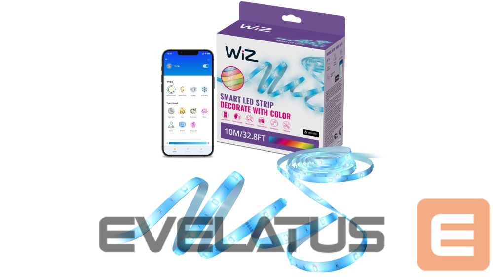 Valgustid WIZ Smart WiFi RGB LED strip, 10m|10 W|RGB