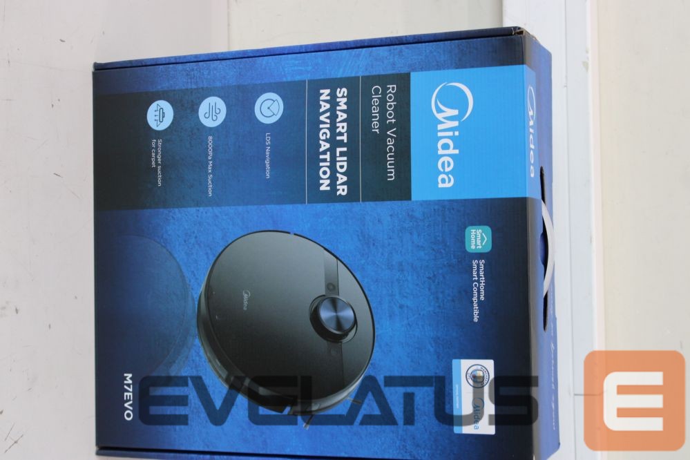 Putekļusūcējs Midea SALE OUT. M7 Evo Robot Vacuum Cleaner, Black | Robot Vacuum Cleaner | M7 Evo | Dry | Lithium ion | 5200 mAh | Dust capacity 0.43 L | 1500 Pa | Black | BROKEN CAP ON BACK