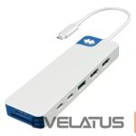 Wireless headphones HYPER  Drive Flex 9 Port Dual 4K HDMI USB-C Hub, Blue | 