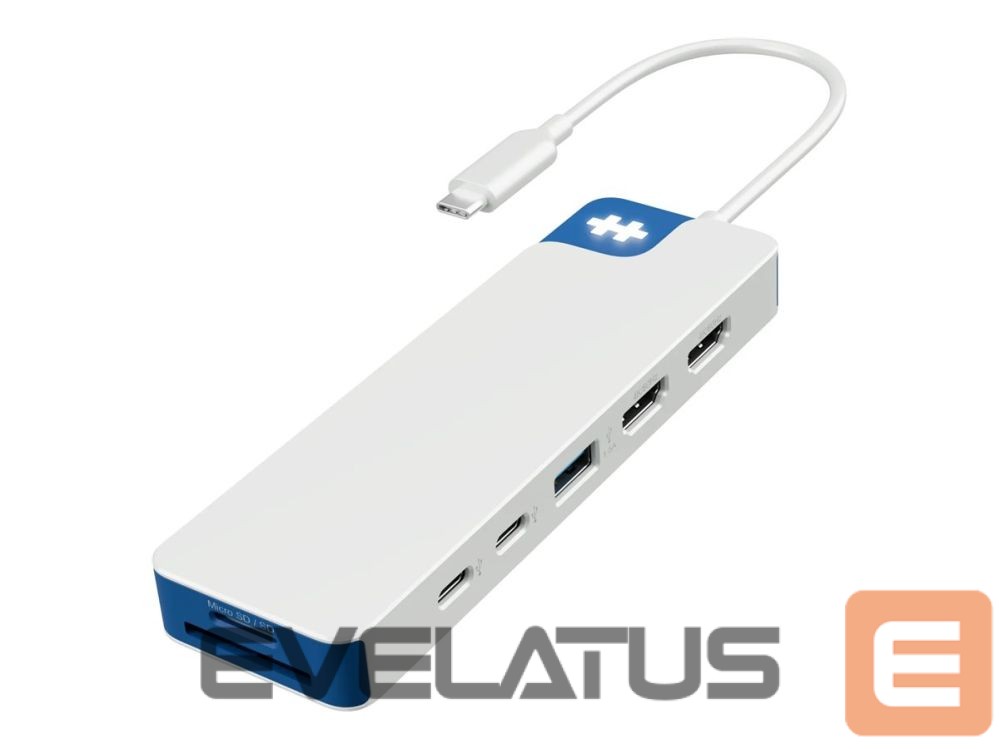 Juhtmevabad kõrvaklapid HYPER Drive Flex 9 Port Dual 4K HDMI USB-C Hub, Blue |