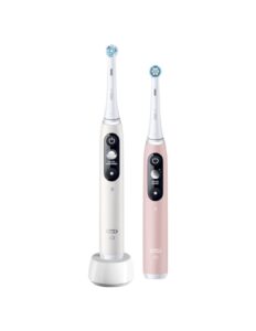 Hambahari Oral-B  Electric Toothbrush | iO6 DuoPack | Rechargeable | For adults | Number of brush heads included 2 | Number of teeth brushing modes 5 | White/Pink 