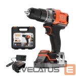Fishing goods Black & Decker  | Cordless Drill Driver | BCD383D1XK-QW | 18 V | 2.0 Ah | Lithium 