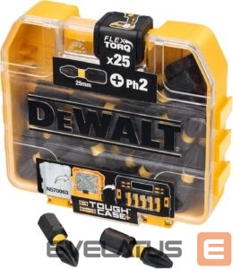 Dzesētājs DeWALT  DT70555T-QZ Extreme FLEXTORQ 25pc Set PH2 25mm in Small Bulk Storage Case 