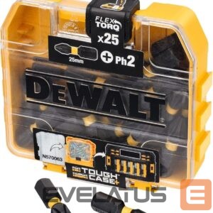Dzesētājs DeWALT  DT70555T-QZ Extreme FLEXTORQ 25pc Set PH2 25mm in Small Bulk Storage Case 