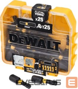 Dzesētājs DeWALT  DT70558T-QZ Extreme FLEXTORQ 25pc Set T25 25mm in Small Bulk Storage Case 