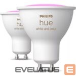 LED spuldze Philips Hue  Smart Spotlight, 2pcs pack | GU10 | 4.2 W | Warm to cool white and color 