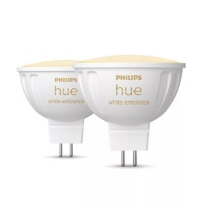 LED pirn Philips Hue  WA 12V MR16, 2pcs pack | GU5.3 | 5.1 W | Warm to cool white light 