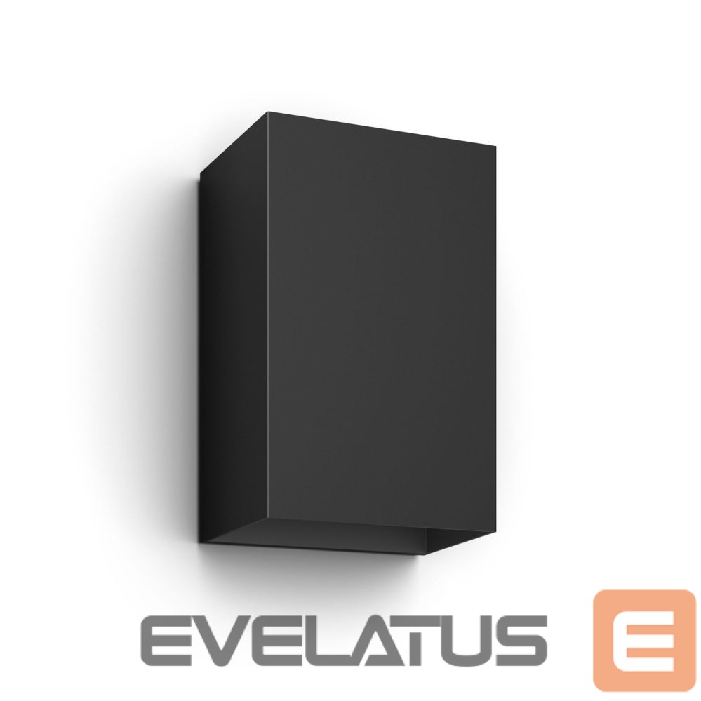 Laualamp Philips Hue WCA Resonate Outdoor Wall Lantern, Black | 8 W | 2000-6500 Hue White Colour Ambiance