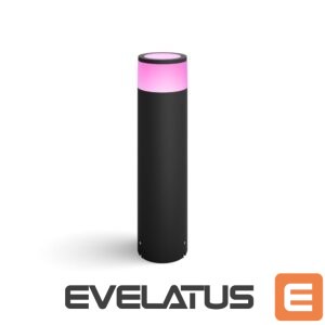 Galda lampa Philips Hue  WCA Calla Outdoor Large Bollard, Black | 8 W | 2000-6500 Hue White Colour Ambiance 