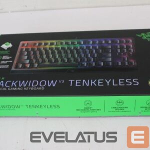 Computer keyboard Razer  SALE OUT.  BlackWidow V3 Tenkeyless (Green Switch) Gaming Keyboard, Nordic layout, Wired, Black |  BlackWidow V3 | Black | Gaming keyboard | Wired | RGB LED light | NORD | UNPACKED 