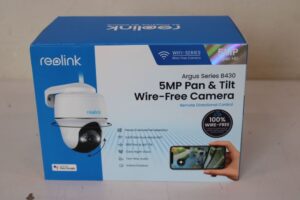 Web kamera Reolink  SALE OUT.  Argus Series B430 Smart 5MP Pan & Tilt Wire-Free Camera, White |  Smart Pan and Tilt Wire-Free Camera | Argus Series B430 | 24 month(s) | PTZ | 5 MP | Fixed | H.265 | Micro SD, Max. 128 GB | UNPACKED, SCRATCHED 