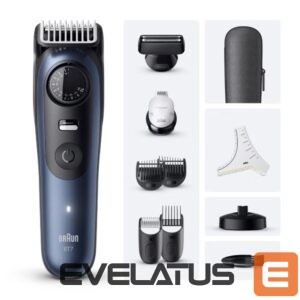 Plaukų kirpimo mašinėlė Braun  Beard Trimmer BT7540 BLK/BLU 