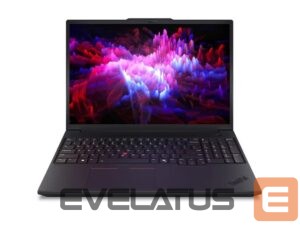 Sülearvuti Lenovo  ThinkPad P16v G3 Intel | Black | 16 " | IPS | WUXGA | 1920 x 1200 pixels | Anti-glare | Intel Core Ultra 7 | 255H | 64 (2x32) GB | SODIMM DDR5 | Solid-state drive capacity 1000 GB | NVIDIA RTX PRO 2000 Blackwell Generation | GDDR7 | 8 GB | Windows 11 Pro | 802.11be | Bluetooth version 5.4 | Keyboard language English | Keyboard backlit | Warranty 36 month(s) | Battery warranty 12 month(s) 