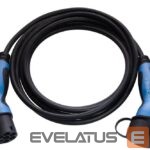 Elektrinių transporto priemonių priedai EVAKA  EV charging cable Type2-Type2, 22 kW, 32 A, 5x6 mm2, 1x0.5 mm2, 5 m | EVA503325 | Black 