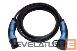 Piederums elektriskajiem transportlīdzekļiem EVAKA  EV charging cable Type2-Type2, 22 kW, 32 A, 5x6 mm2, 1x0.5 mm2, 5 m | EVA503325 | Black 