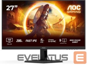 Monitors AOC  | 27G4HRE | 27 " | Fast IPS | FHD | 16:9 | 200 Hz | 1 ms | 1920 x 1080 pixels | 300 cd/m² | HDMI ports quantity 2 | Black 