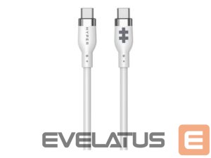 Cable HYPER  1.5m Silicone USB-C to USB-C 60W Charging Cable - White | 