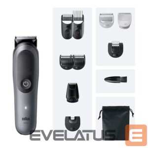 Plaukų kirpimo mašinėlė Braun  Multi Groomer AIO5560  MSGREY | 