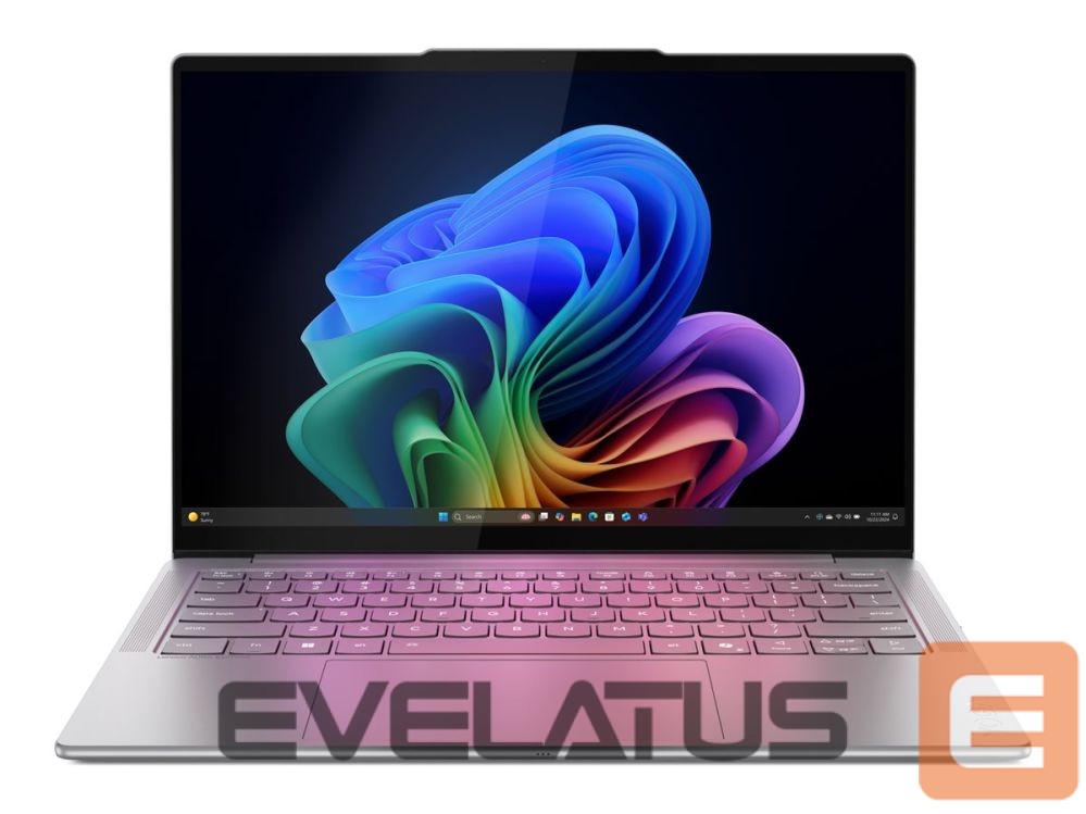 Портативный компьютер Lenovo Yoga Slim 7 14ILL10 | Luna Grey | 14 " | OLED | WUXGA | 1920 x 1200 pixels | Intel Core Ultra 7 | 256V | 16 GB | Soldered LPDDR5x | Solid-state drive capacity 512 GB | Intel Arc Graphics 140V | Windows 11 Home | 802.11be | Bluetooth version 5.4 | Keyboard language English | Keyboard backlit | Warranty 24 month(s) | Battery warranty 12 month(s)