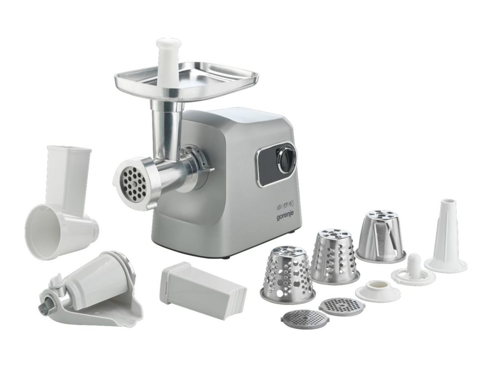 Lihaveski GORENJE MG2500DS Meat grinder, 2500 W, Grinding capacity (kg/min) 2.8, Stainless Steel/White |