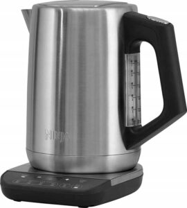 Tējkanna Ninja  Kettle | KT201EU | Electric | 3000 W | 1.7 L | Stainless steel/Plastic | 360° rotational base | Black/Stainless Steel 
