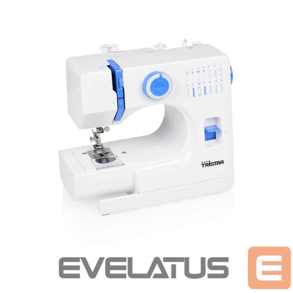 Other small household appliances Tristar | Sewing machine | SM-6003 | Number of stitches 14 | Number of buttonholes 1 | White/Blue