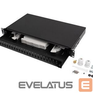 Other goods Lanberg  Rackmount 19" 1U Fiber Patch panel 24xSC Simplex/24XLC Duplex Black + Accessories | 