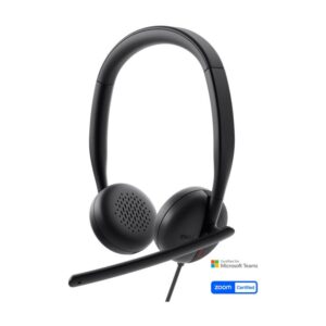 Wired headphones Dell  Headset WH3024 Built-in microphone USB-C, USB-A Black 