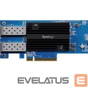 Converter Synology  E25G30-F2 Dual-port 25GbE SFP28 add-in card designed to accelerate bandwidth-intensive workflows 